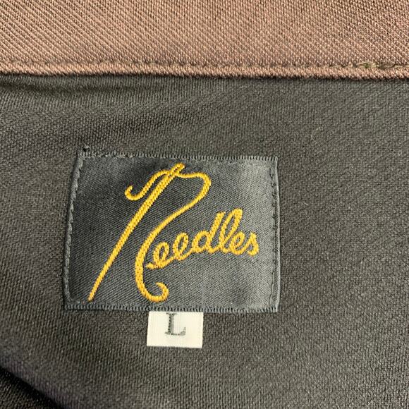 NEEDLES Size L Brown Logo Polyester Zip Up Jacket - Picture 5 of 6
